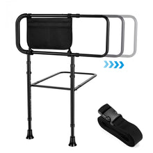Load image into Gallery viewer, Adjustable Bed Rails for Elderly Adults – Bed Assist Rail with Non-Slip Handle, Storage Pocket, and Non-Slip Base, Fits King, Queen, Full, and Twin Beds, Supports up to 300lbs, Easy Tool-Free Assembly
