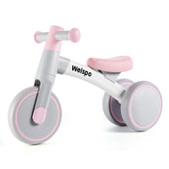 WELSPO Baby Balance Bike for 1 Year Old Boy and Girl First Birthday Gifts Pedal-less 3 Wheels Mini Bike, Young Toddlers Infant Walker for 12-36 Months (Pink)