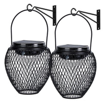 Load image into Gallery viewer, IMAGE 2 Pcs Solar Lanterns Outdoor Lights with White and Warm Yellow Light, Hanging Solar Lights Outdoor Waterproof Yard Pathway Porch Trees Decor
