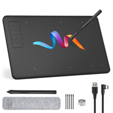 Load image into Gallery viewer, IMAGE Drawing Tablet 9.45 x 6.1 Inch Large Active Area, 8192 Levels Pressure Battery-Free Pen, 12 Customizable Shortcut Keys, Graphics Tablet for Digital Drawing &amp; Design, Compatible with Windows Mac Android
