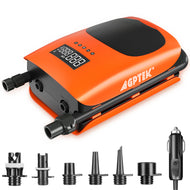 AGPTEK 22PSI High Pressure SUP Air Pump Portable Paddle Board Pump, Inflation and Deflation Function Auto-Off &12V DC Car Connector Dual Stage for Inflatable Stand up Paddle Boards,Boats