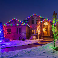 75.5FT 200 Led Muticolor Solar Rope String Lights Outdoor Decoration