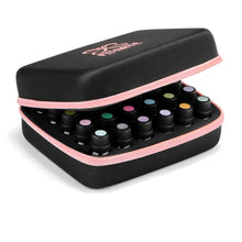 Load image into Gallery viewer, FITNATE Essential Oils Storage Case with Bottle Opener &amp; Young Living Labels 30 Bottle Capacity Pink
