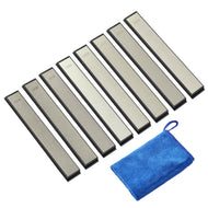 IMAGE 8Pcs Diamond Sharpening Plates - 120/240/400/600/1000/1500/2000/3000 Diamond Sharpener for Kitchen Knife Grinding