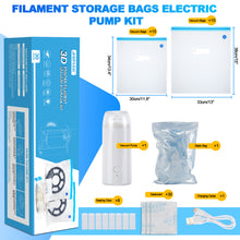 Load image into Gallery viewer, 30 Pack 3D Printer Filament Storage Bags Vacuum Sealed Kit
