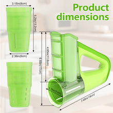 Load image into Gallery viewer, FITNATE Electric Vegetable Slicer Handheld Cordless Salad Shooter One-Touch Easy Control Rotary Grater &amp; Shredder, 4 Blades, Dual Storage Cups, Upgraded Safety Protection, Green
