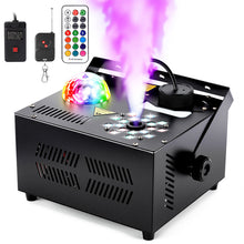 Load image into Gallery viewer, Hakuta 1500W Vertical Fog Machine with 18 LED Lights, Disco Ball with dry burn protection, for Halloween, Wedding, Disco Club, Christmas ,Party, DJ Performance
