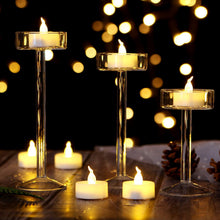 Load image into Gallery viewer, AGPtEK 12Pcs Battery Operated Tea Lights Fameless Candle Led Candles with Timer, Flickering Warm White
