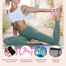 Load image into Gallery viewer, WELSPO Adjustable Wrist and Ankle Weights 2lb Set (1 lb Each) , Durable and Comfortable Wrist Ankle Weights, Silicone Wrist Weights for Exercise, Yoga, Pilates &amp; More, Ankle Weights for Woman and Men
