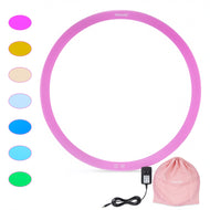 IMAGE φ19.6 Inch Round RGB LED Light Box for Tracing - 8 Colors, 3 Brightness Levels.Ideal Light Table for Creative Exploration: Drawing, Streaming, Sketching, Animation, Stenciling & Preschool Learning for Kids