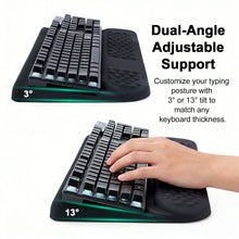 Load image into Gallery viewer, LIMOUS Keyboard Wrist Rest with Keyboard Stand for Desk, Ergonomic Wave Wrist Pad for Computer Keyboard, 2-Angle Adjustable Keyboard Riser with Storage Box, Memory Foam Palm Rest for Office &amp; Gaming, 17.3"
