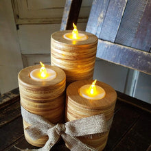 Load image into Gallery viewer, AGPtEK 12Pcs Battery Operated Tea Lights Fameless Candle Led Candles with Timer, Flickering Warm White
