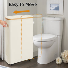 Load image into Gallery viewer, Vicyak 52L Extra Large Toilet Paper Organizer Basket, Toilet Paper Storage Can 24 Regular Rolls or 18 Mega Rolls, Paper Basket with Lid and Handle, Toilet Paper Holder Basket with Pulley, Toilet Paper Basket, Size XL
