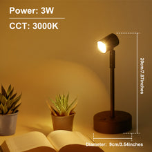 Load image into Gallery viewer, IMAGE 2 Pack Magnetic Cordless Spotlight High-Power Adjustable Table Accent Light for Wall Decoration Picture, Plants, Artwork, Cabinet, Warm White
