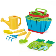 Load image into Gallery viewer, Fitnate Green Kids Garden Tools Set, 6 PCS Garden Tools Including Watering Can, Shovel, Rake, Fork, Children Gardening Gloves  And Garden Tote Bag, All In One Set
