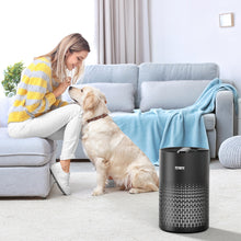 Load image into Gallery viewer, FITNATE Air Purifiers for Home Large Room Up to 1076 Ft² with Aromatherapy, Quiet Air Cleaner for Smoke Dust Pollen Pet Dander Odor, Black
