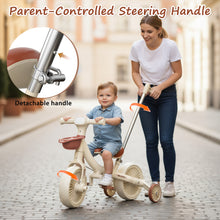 Load image into Gallery viewer, WELSPO 5-in-1 Toddler Tricycle with Push Handle, Kids Balance Bike, Baby Balance Bike 2 Year Old, with Removable Pedals, Training Wheels, for Boys &amp; Girls Ages 2 3 4 5

