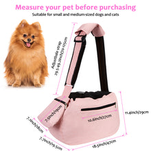 Load image into Gallery viewer, Ownpets Pink Pet Dog Sling Carrier Bag Adjustable Padded Strap Dog Hand Free Safe Mesh Pet Carrier for Size S/M Dog
