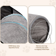Load image into Gallery viewer, Ownpets 2 in 1 Collapsible Cat Tunnel for Indoor Cats with Cushion Bed
