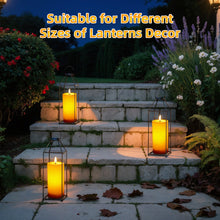 Load image into Gallery viewer, IMAGE 4"x8" Ivory White Outdoor Waterproof Flameless Candles with Timer &amp; Remote Control, Rechargeable LED Pillar Candles for Lanterns, Porch, Flickering &amp; Long Lasting, Set of 2
