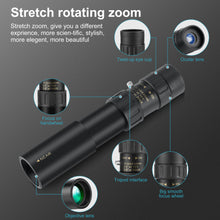 Load image into Gallery viewer, 4K 10-300X40mm Super Telephoto Zoom Portable Monocular Telescope with Tripod + Clip
