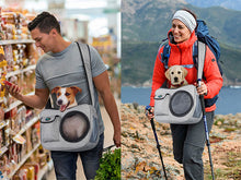 Load image into Gallery viewer, Pet Sling Carrier Airline Carrier Travel Bag, Fit 10~15lb Cats&amp;Dogs, Comfortable, Adjustable, Perfect for Airline, Travelling, Daily Walk, Outdoor Activity and Weekend Adventure
