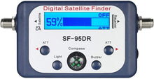 Load image into Gallery viewer, AGPtek Digital Satellite Signal Finder Meter with Compass and Audio Tone for Dish Network Directv FTA Blue
