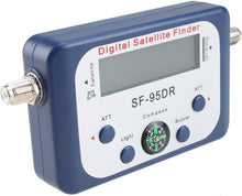 Load image into Gallery viewer, AGPtek Digital Satellite Signal Finder Meter with Compass and Audio Tone for Dish Network Directv FTA Blue
