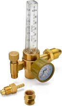 Load image into Gallery viewer, AGPTEK Mig/Tig Flow Meter Regulator, CO2 Argon Pressure Reducer Gauge Weld Flowmeter 10 to 60 cfh Full Copper
