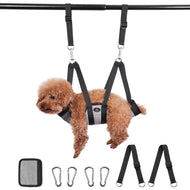 Ownpets Pet Grooming Hammock, Dog Grooming Hammock with Carabiners for Grooming, Hair Nail Trimming Cutting Size S