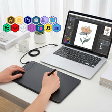 Load image into Gallery viewer, IMAGE Drawing Tablet 9.45 x 6.1 Inch Large Active Area, 8192 Levels Pressure Battery-Free Pen, 12 Customizable Shortcut Keys, Graphics Tablet for Digital Drawing &amp; Design, Compatible with Windows Mac Android

