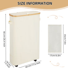Load image into Gallery viewer, Vicyak 52L Extra Large Toilet Paper Organizer Basket, Toilet Paper Storage Can 24 Regular Rolls or 18 Mega Rolls, Paper Basket with Lid and Handle, Toilet Paper Holder Basket with Pulley, Toilet Paper Basket, Size XL
