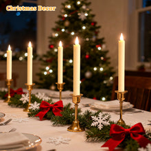 Load image into Gallery viewer, IMAGE 6PCS Rechargeable Flameless Taper Candles with Charging Station,  LED Flickering Candlesticks with Remote &amp; Timer, 9.6 Inch Perfect for Home/Wedding/Christmas Decor
