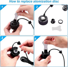 Load image into Gallery viewer, FITNATE Mist Maker Fogger Replacement Discs &amp;Splash Guard with Replacement Tool for Mist Maker Parts
