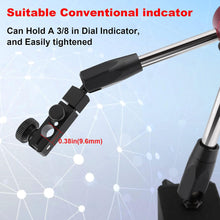 Load image into Gallery viewer, FITNATE Metal Magnetic Base Flexible and Strong Magnetic Stand for 3/8 inches Digital Dial Test Indicator Gauge 132lbs Max Pull
