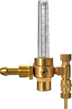 Load image into Gallery viewer, AGPTEK Mig/Tig Flow Meter Regulator, CO2 Argon Pressure Reducer Gauge Weld Flowmeter 10 to 60 cfh Full Copper
