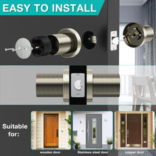 Load image into Gallery viewer, FITNATE Keypad Door Knob,Touchscreen Keyless Entry Door Lock, Electronic Door Knob with Keypad, Auto Lock, Anti-peep Password for Bedroom Home Office Garage, Bronze Gold
