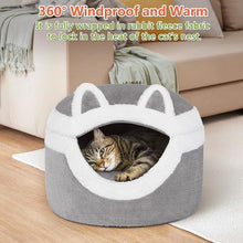 Load image into Gallery viewer, Ownpets Cat Bed, 3-in-1 Detachable Cat Houses for Indoor Cats, Cozy Cat Bed with Soft Cushion
