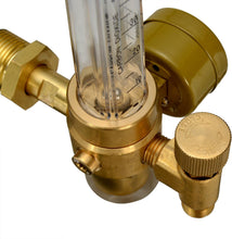 Load image into Gallery viewer, AGPTEK Mig/Tig Flow Meter Regulator, CO2 Argon Pressure Reducer Gauge Weld Flowmeter 10 to 60 cfh Full Copper
