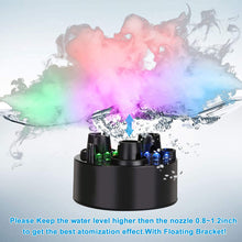 Load image into Gallery viewer, FITNATE Three-Head Mist Maker, Larger Fogger Fog Machine 1500ML/H Atomizer for Halloween, Pond, Garden, Rockery, Yard
