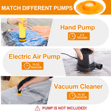 Load image into Gallery viewer, AGPtEK 10Pcs Large Vacuum Bags Set, Durable &amp; Reusable Storage Bags, Perfect Space-Saving Solution for Clothes, Blankets, Comforters, and More.（No Pump Included）, Size L
