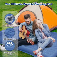 Load image into Gallery viewer, CAMULAND Double Camping Sleeping Pad, 4.7" Ultra-Thick Self Inflating 2 Person Inflatable Mat with Built-in Pillow Foot Pump, Waterproof for Backpacking, Hiking, Tent, RV Travel, Navy Blue
