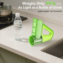 Load image into Gallery viewer, FITNATE Electric Vegetable Slicer Handheld Cordless Salad Shooter One-Touch Easy Control Rotary Grater &amp; Shredder, 4 Blades, Dual Storage Cups, Upgraded Safety Protection, Green
