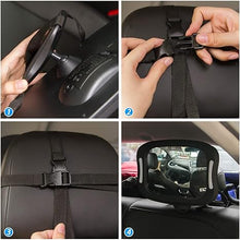 Load image into Gallery viewer, FITNATE LED Baby Car Mirror, Safety Infant in Backseat 360°Adjustable Light Up Mirror for Baby Rear
