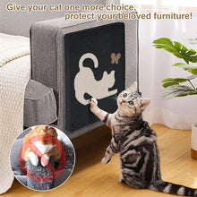 Load image into Gallery viewer, Ownpets Wall Cat Scratcher, Cute Vertical Cat Scratching Board, Wall Mounted Cat Scratch Pad for Wall, Glass, Wood, and Tile , Black
