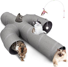Load image into Gallery viewer, Ownpets 12 inch Diameter Cat Tunnel, Cactus Shape Collapsible Cat Tunnels, Large Sturdy Oxford Fabric Cat Tunnel Toy

