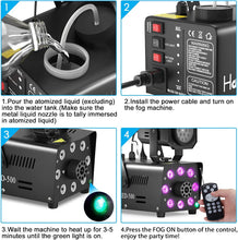 Load image into Gallery viewer, Hakuta Fog Machine with LED Projector Light
