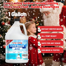 Load image into Gallery viewer, Hakuta Flakes Snow Machine Fluid, Long-Lasting Snow Juice 1 Gallon with 75-Foot Snow Float，water based snow liquid
