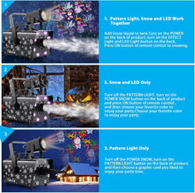 Load image into Gallery viewer, Hakuta Upgraded 800W Snow Machine with 8 LED RGB Lights 900ml Large Capacity Tank,with LED Projection, 2 Wireless Remotes,for Christmas, Halloween, Parties, Wedding and DJ Stage
