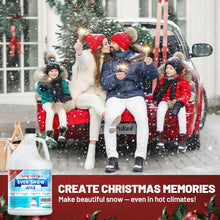 Load image into Gallery viewer, Hakuta Flakes Snow Machine Fluid, Long-Lasting Snow Juice 1 Gallon with 75-Foot Snow Float，water based snow liquid
